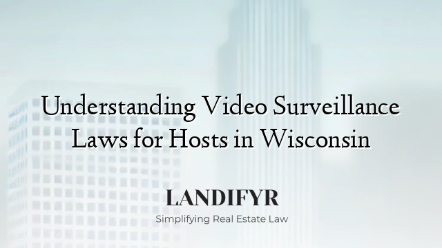 Understanding Video Surveillance Laws for Hosts in Wisconsin