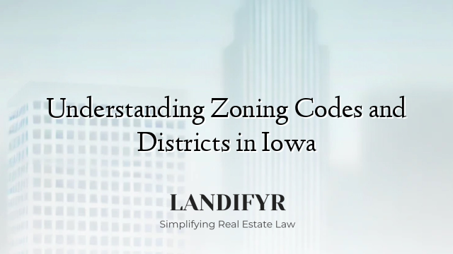 Understanding Zoning Codes and Districts in Iowa