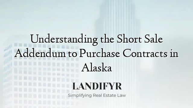 Understanding the Short Sale Addendum to Purchase Contracts in Alaska