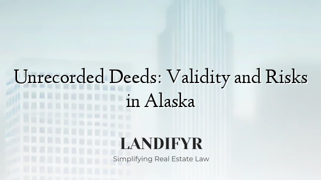 Unrecorded Deeds: Validity and Risks in Alaska