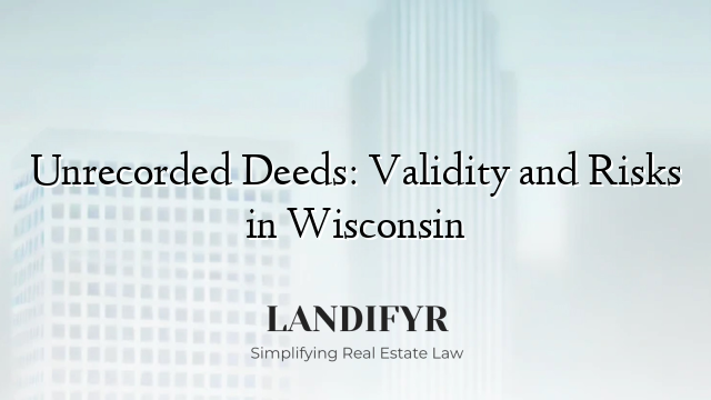Unrecorded Deeds: Validity and Risks in Wisconsin