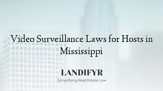 Video Surveillance Laws for Hosts in Mississippi