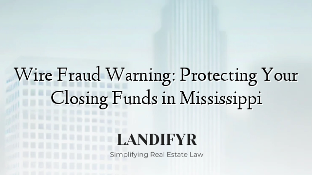 Wire Fraud Warning: Protecting Your Closing Funds in Mississippi