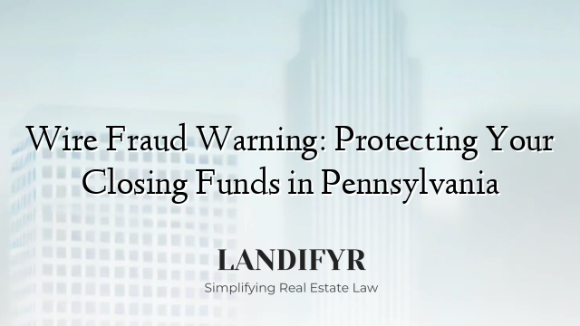 Wire Fraud Warning: Protecting Your Closing Funds in Pennsylvania