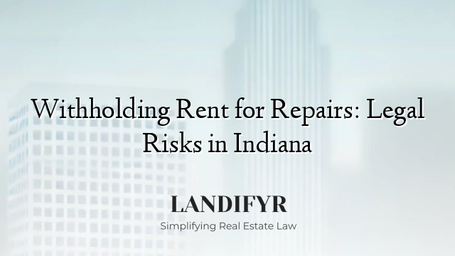 Withholding Rent for Repairs: Legal Risks in Indiana